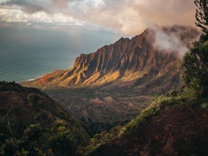 Mountain landscape travel destination